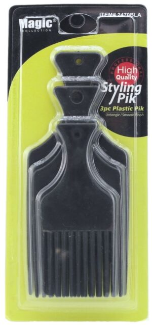 Magic Collection Styling Kamme Sort 3 kpl