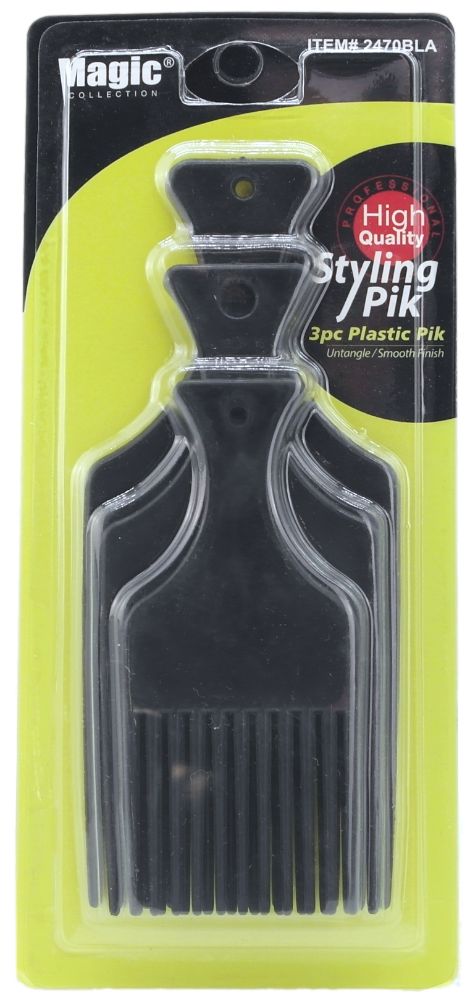Magic Collection Styling Kamme Sort 3 kpl
