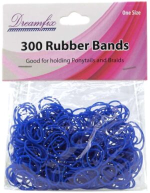 Dreamfix Blå Hårelastikker 300 kpl