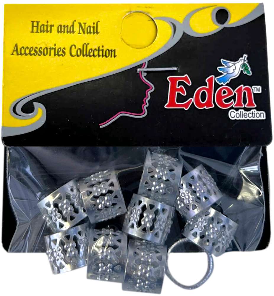 Eden Hair Beads Sølv 10 kpl