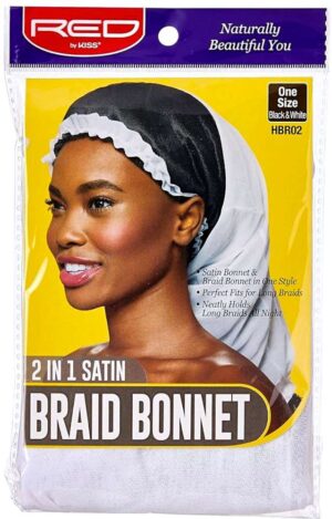 Red By Kiss 2 in 1 Braid Bonnet Hvid
