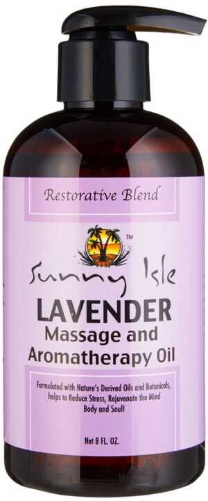 Sunny Isle Massageolie, Lavendel 236 ml